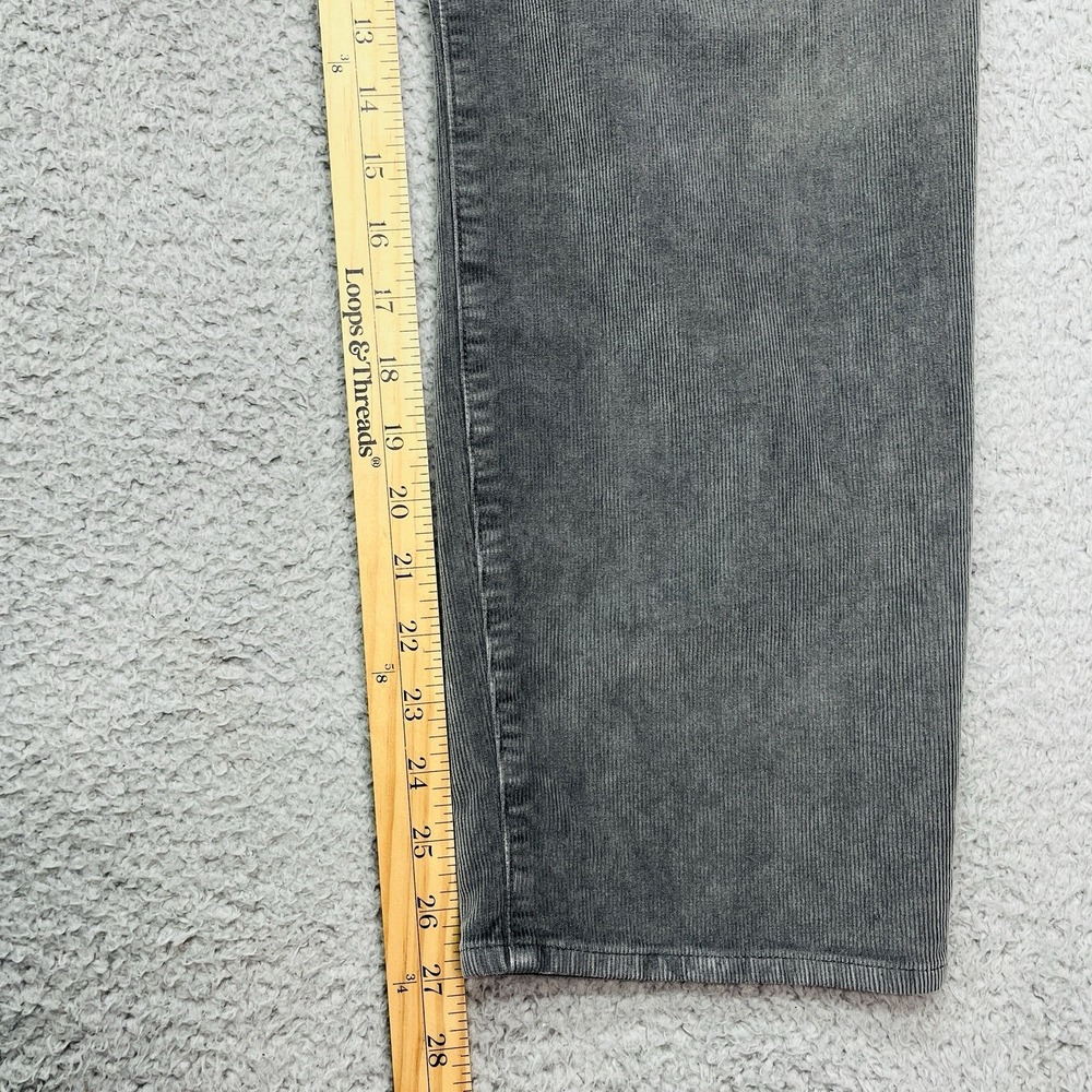 J Crew Corduroy Pants Womens 32x27 Gray Vintage Slim Straight Classic Preppy - Picture 4 of 10